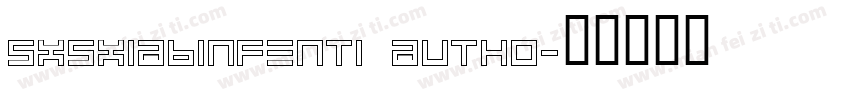 SXSXiaBinFenTi Autho字体转换